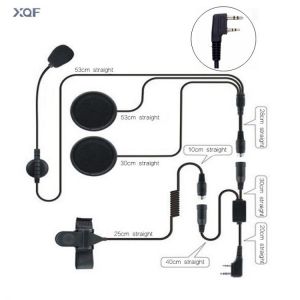 אבירי השטח-קבוצת רכיבה לטיולי שטח 4X4 לטרקטורונים/SBS Helmet Headset 2 Pin PTT Motorcycle Headphone For Walkie Talkie Kenwood Baofeng Puxing Ham Radio Two Way Radio