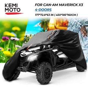 אבירי השטח-קבוצת רכיבה לטיולי שטח 4X4 לטרקטורונים/SBS 4 Doors Utv Kemimoto Utility Vehicle Storage Cover For Can-am Maverick X3 Defender Max Hd10 Hd8 For Polaris Rzr 4 Xp 1000 900 - At