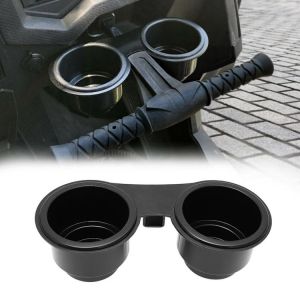 אבירי השטח-קבוצת רכיבה לטיולי שטח 4X4 לטרקטורונים/SBS Motorcycle Dual Cup Holder Passenger Handle Drink Bracket Holder Abs For Polaris Rzr Motorcycle Bike Accessories - Covers & Or