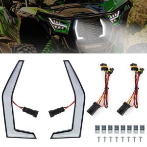 פנסי לד קדמיים כולל חיוט חיבור ל Kawasaki KRX 