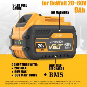 סוללות גנריות לדיוולט פלקסוולט 54/60 וולט For DeWalt Flexvolt