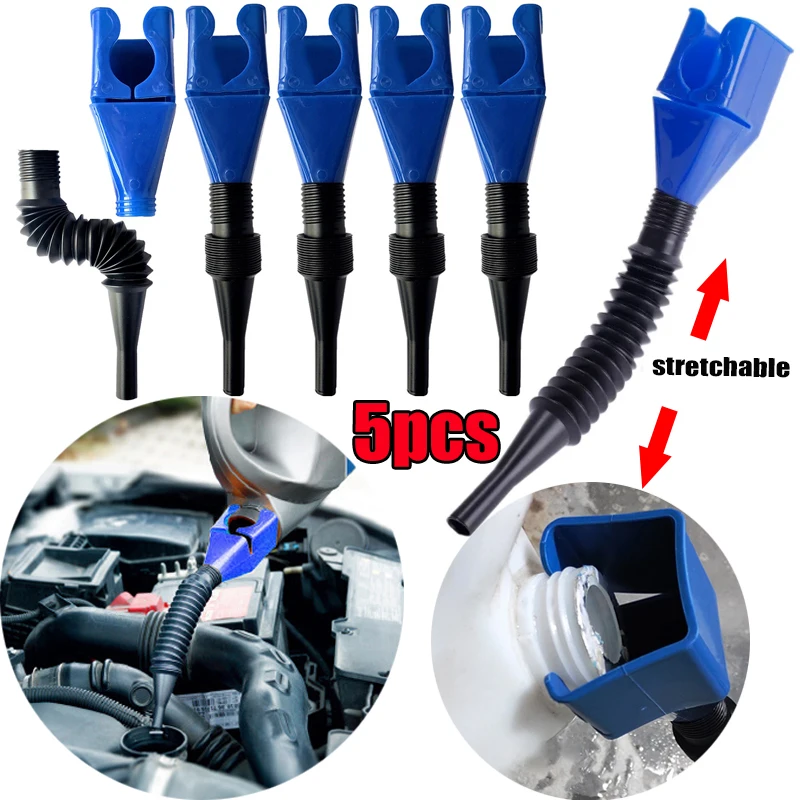 אבירי השטח-קבוצת רכיבה לטיולי שטח 4X4 לטרקטורונים/SBS Car Refueling Funnel Gasoline Foldable Plastic Car Motorcycle Refueling Oil Funnel for Car Engine Filling Tool Accessories