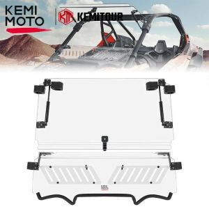 אבירי השטח-קבוצת רכיבה לטיולי שטח 4X4 לטרקטורונים/SBS KEMIMOTO UTV 3-in-1 Folding Half PC Windshield with Sliding Window Compatible with Polaris RZR PRO XP/4 Turbo R/4 2020-2024