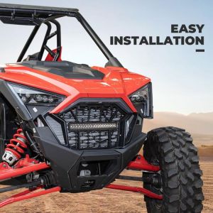 גריל קדמי עם פס לד ל RZR Pro 
