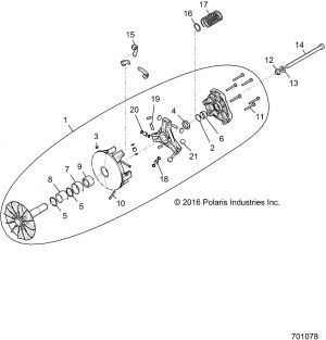 וריאטור מקורי ל RZR 1000 XP מספר קטלוגי - 1323068 OEM- מחיר כולל מיסים ומשלוח חינם מ AMAZON