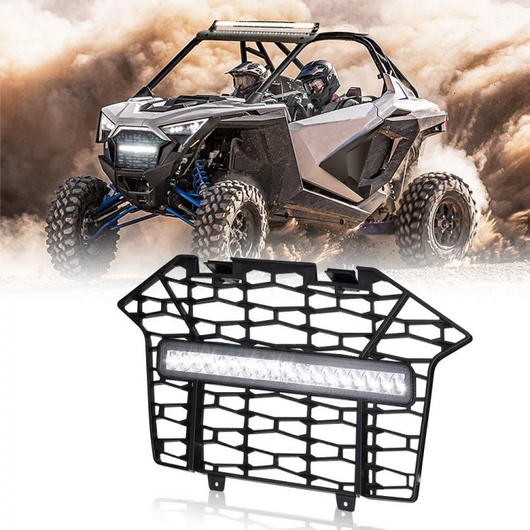 אבירי השטח-קבוצת רכיבה לטיולי שטח 4X4 לטרקטורונים/SBS תאורות לSBS \ טרקטורון גריל קדמי עם פס לד מובנה ל RZR Pro 