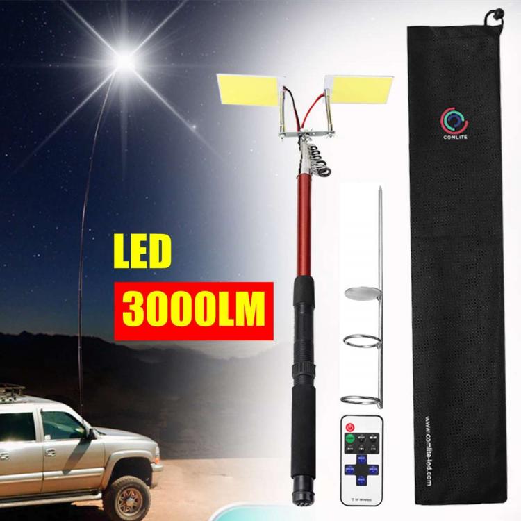 אבירי השטח-קבוצת רכיבה לטיולי שטח 4X4 לטרקטורונים/SBS Fernbedienung Einstellbar Teleskop LED Angelrute Licht Outdoor Camping Wandern BBQ Reise Lampe Road Feeder 3,75 M 12V beleuchtung