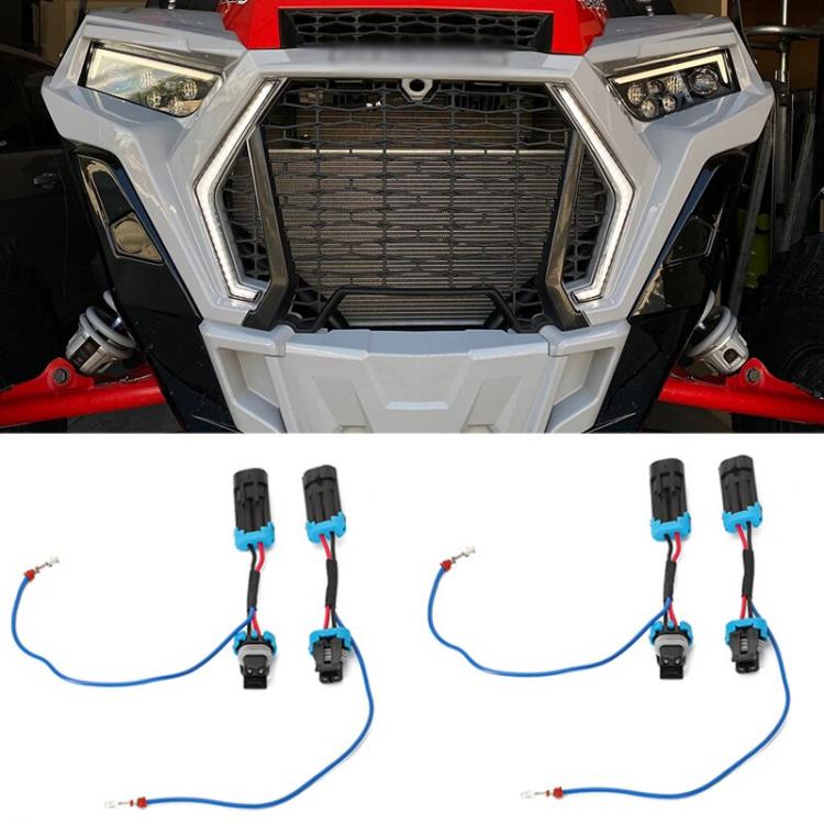 אבירי השטח-קבוצת רכיבה לטיולי שטח 4X4 לטרקטורונים/SBS Für Polaris RZR Turbo S XP4 1000 XP 2019 2020 2021 Trail 900 Augenbraue Kabelbaum Fang Lichter Zubehör Stecker und Spielen Draht