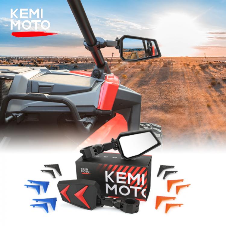 אבירי השטח-קבוצת רכיבה לטיולי שטח 4X4 לטרקטורונים/SBS UTV 1.75" 1.875" 2" Adjustable Rear View Mirror Side Mirrors for Polaris Ranger RZR XP 1000 900 800 for Can am Mave