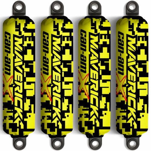 אבירי השטח-קבוצת רכיבה לטיולי שטח 4X4 לטרקטורונים/SBS MAVERICK X3 כיסוי בולמים בצבע צהוב ל  Maverick X3