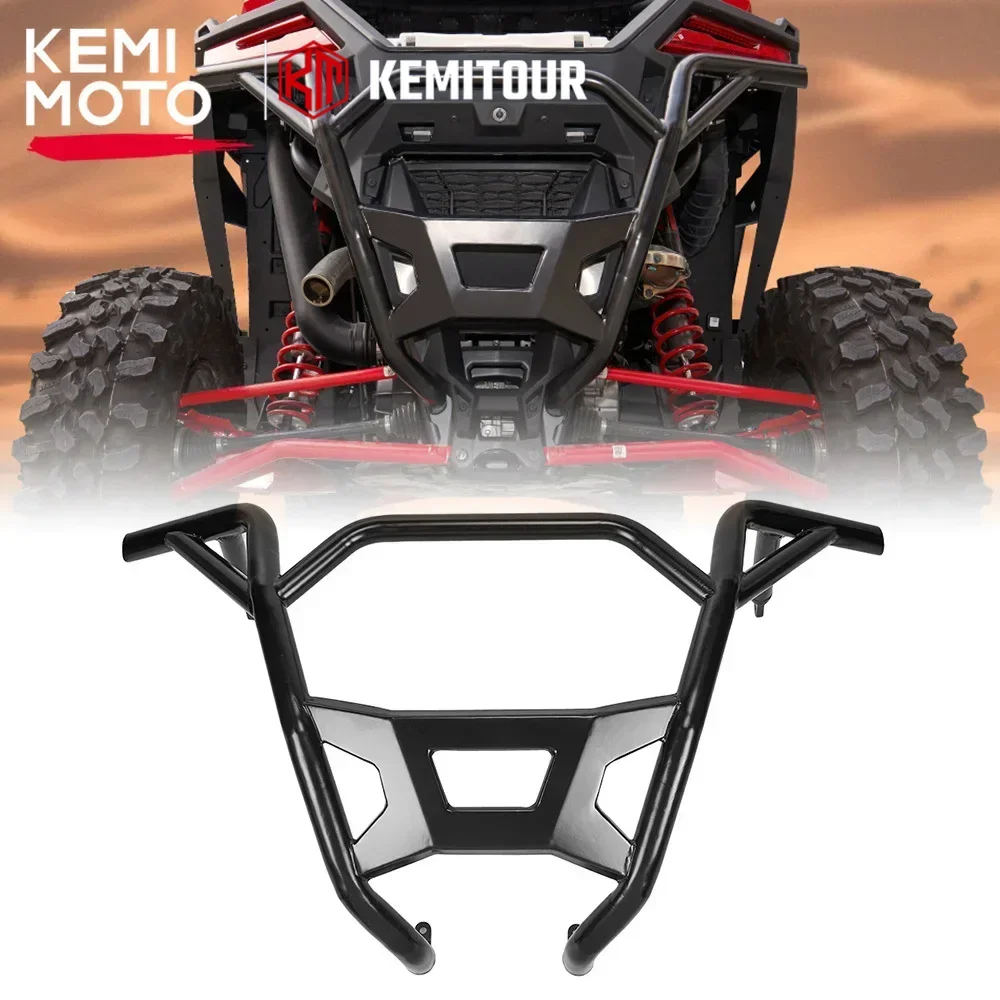 אבירי השטח-קבוצת רכיבה לטיולי שטח 4X4 לטרקטורונים/SBS KEMIMOTO UTV Rear Bumper #2883746-458 Compatible with Polaris RZR PRO XP / XP 4 2020-2023 2024 Front Low Profile Guard Bumper