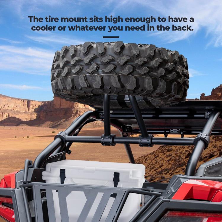 אבירי השטח-קבוצת רכיבה לטיולי שטח 4X4 לטרקטורונים/SBS 1000 PRO מתקן לגלגל ספייר ל RZR PRO